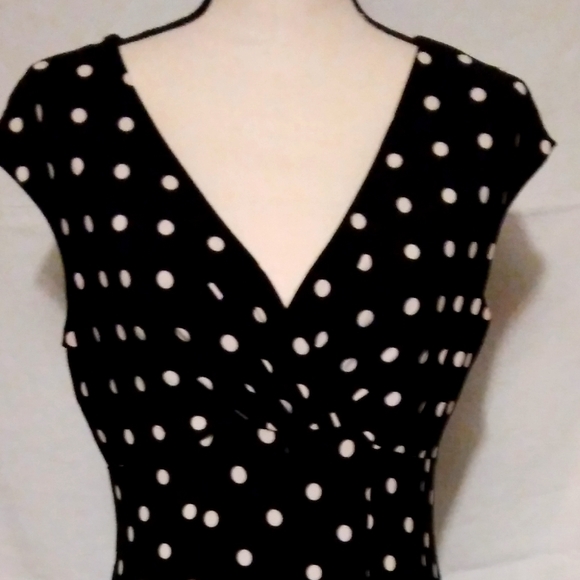 Ralph Lauren Dresses & Skirts - RALPH LAUREN Black White Polkadot dress